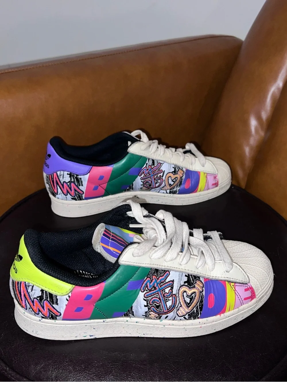 Kris Andrew Small x adidas Superstar 'Pride' sneakers men’s size 8